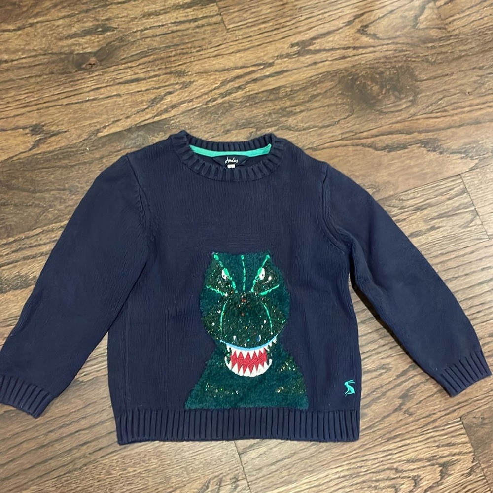 Dino navy Joules size 4 sweater